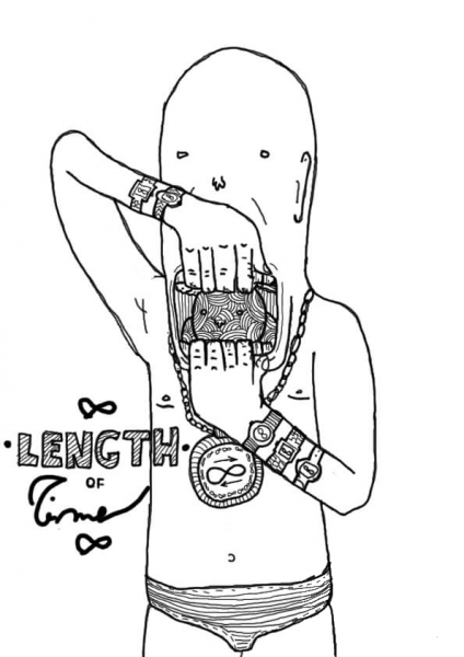 Length of Time coloring page image