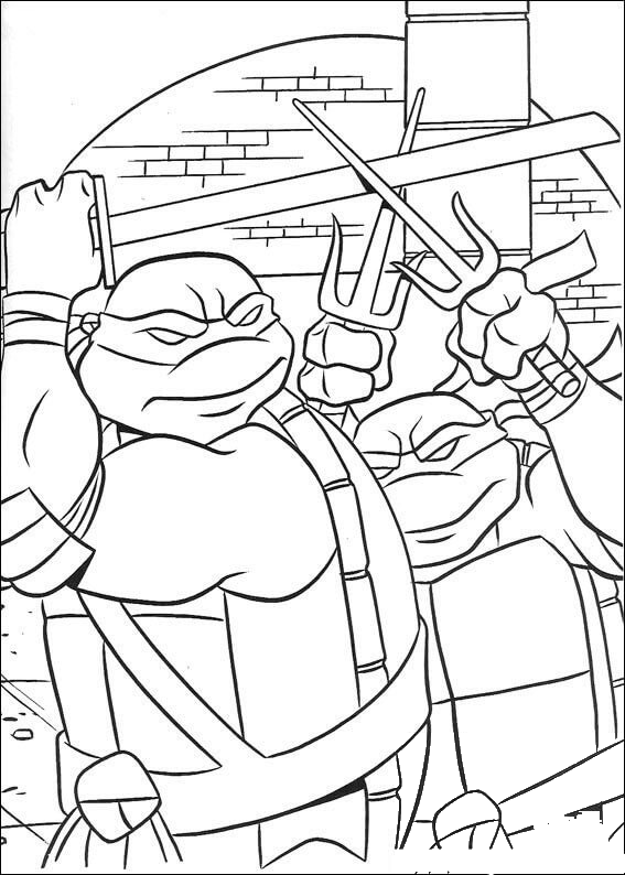 Leonardo And Raphael coloring page - ColouringPages