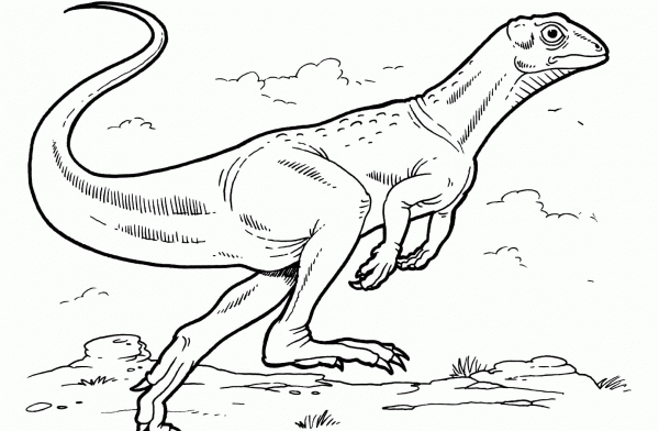 Lesothosaurus  coloring page image
