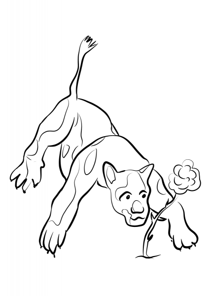 ‘Let the Tigers Come with Their Claws’ coloring page image