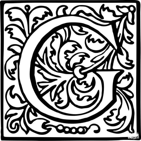 Letter C coloring page image