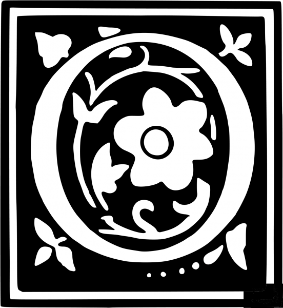 Letter O coloring page image