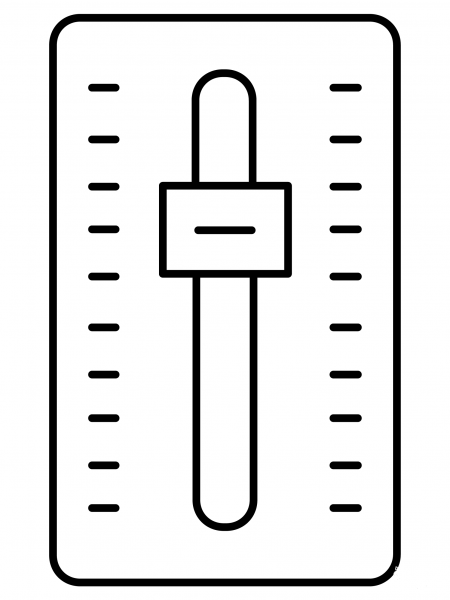 Level Slider Emoji coloring page image