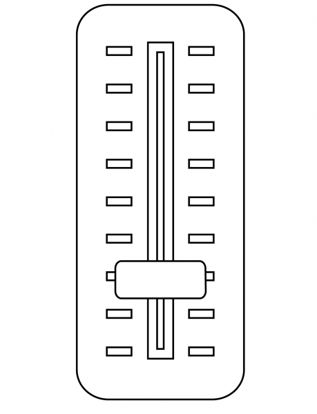Level Slider Emoji coloring page image