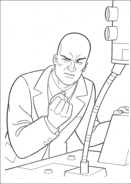 Lex Luthor coloring page image