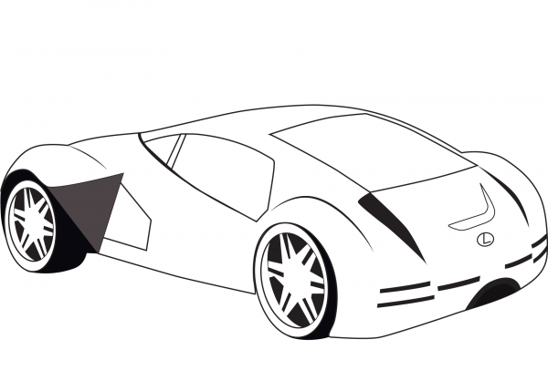 Lexus 2054 coloring page image