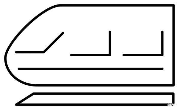 Light Rail Emoji coloring page image