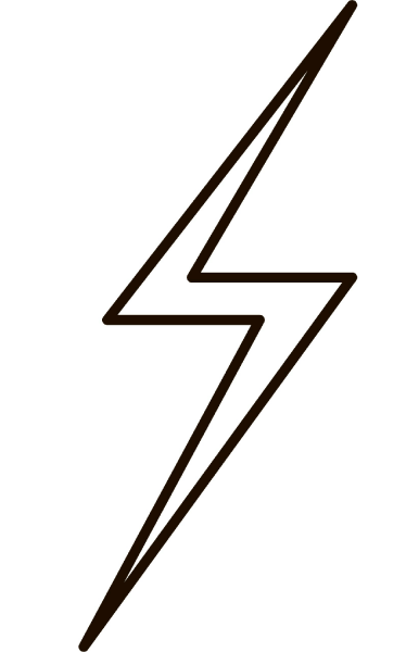 Lightning coloring page image