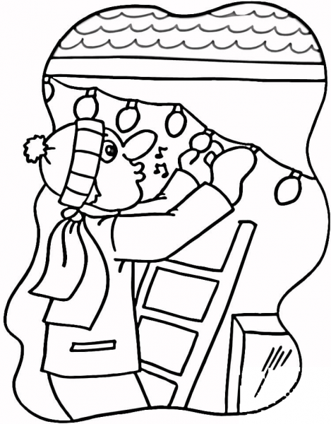 Lights In The House  coloring page image