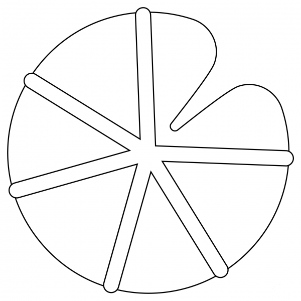 Lily Pad coloring page image