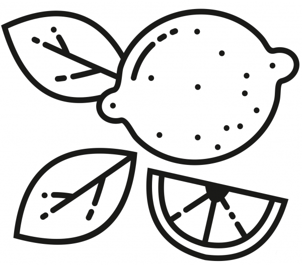 Lime coloring page image