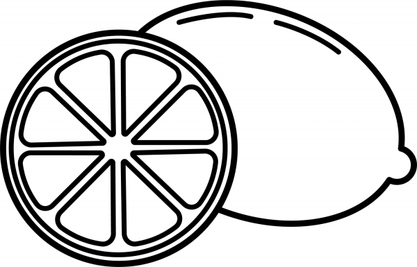 Lime coloring page image