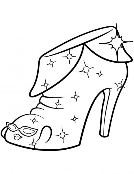 Limited Edition Angie Ankle Boot Shopkin coloring page image
