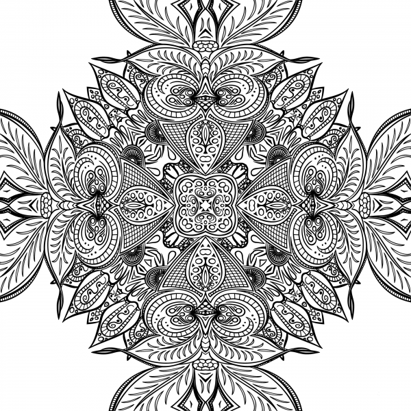 Line Art Design by Claudette Gallant coloring page image