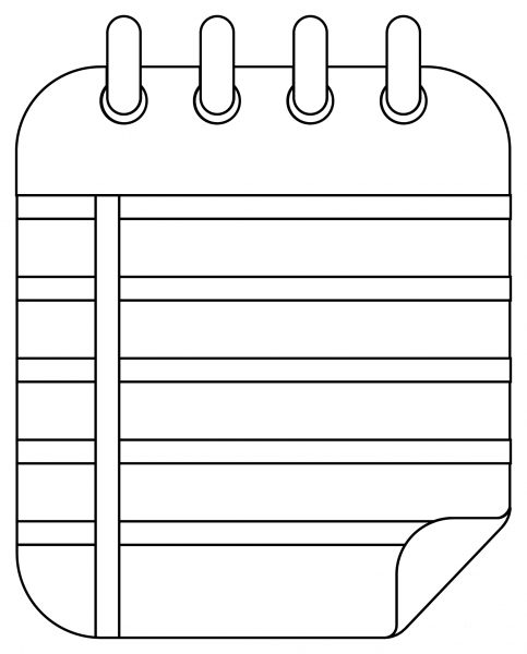 Lined Paper coloring page image