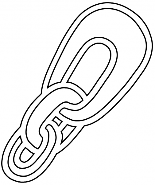 Link Emoji coloring page image