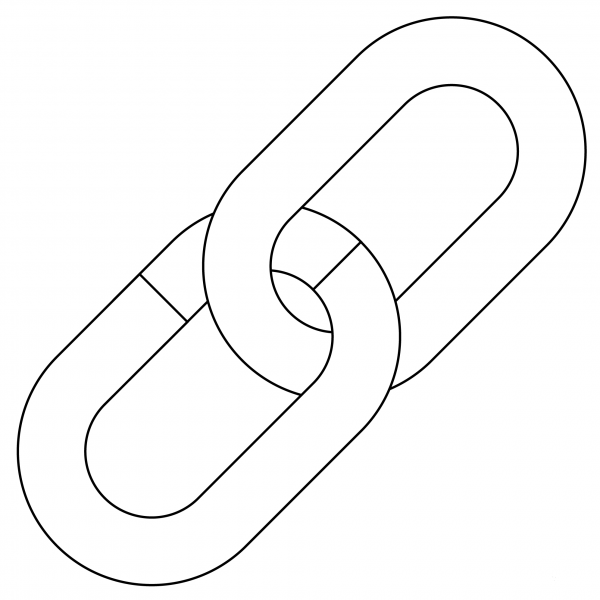 Link Symbol Emoji coloring page image