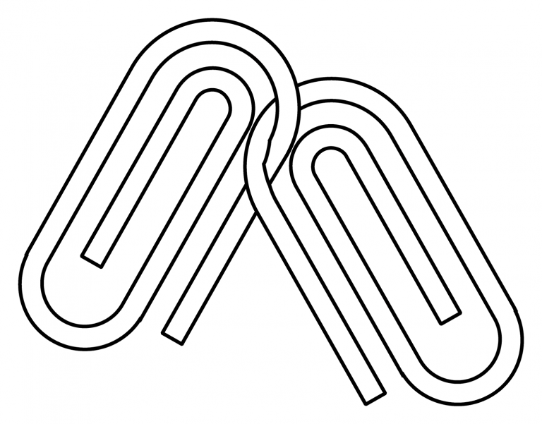 Linked Paperclips Emoji coloring page ColouringPages