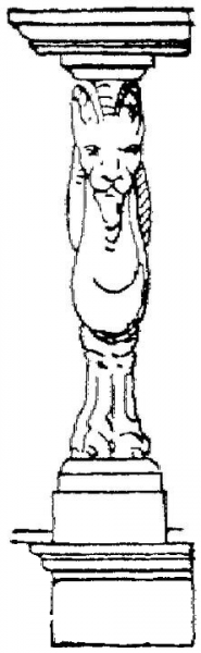 Lion Statue  coloring page image