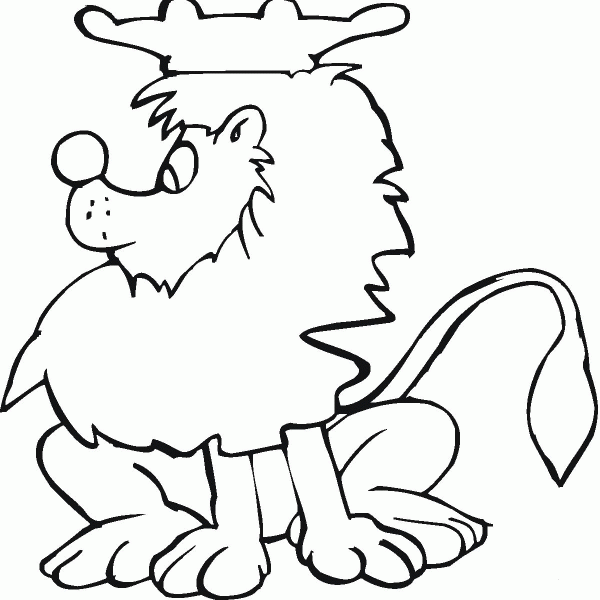 Lion The King Of The Jungle coloring page image