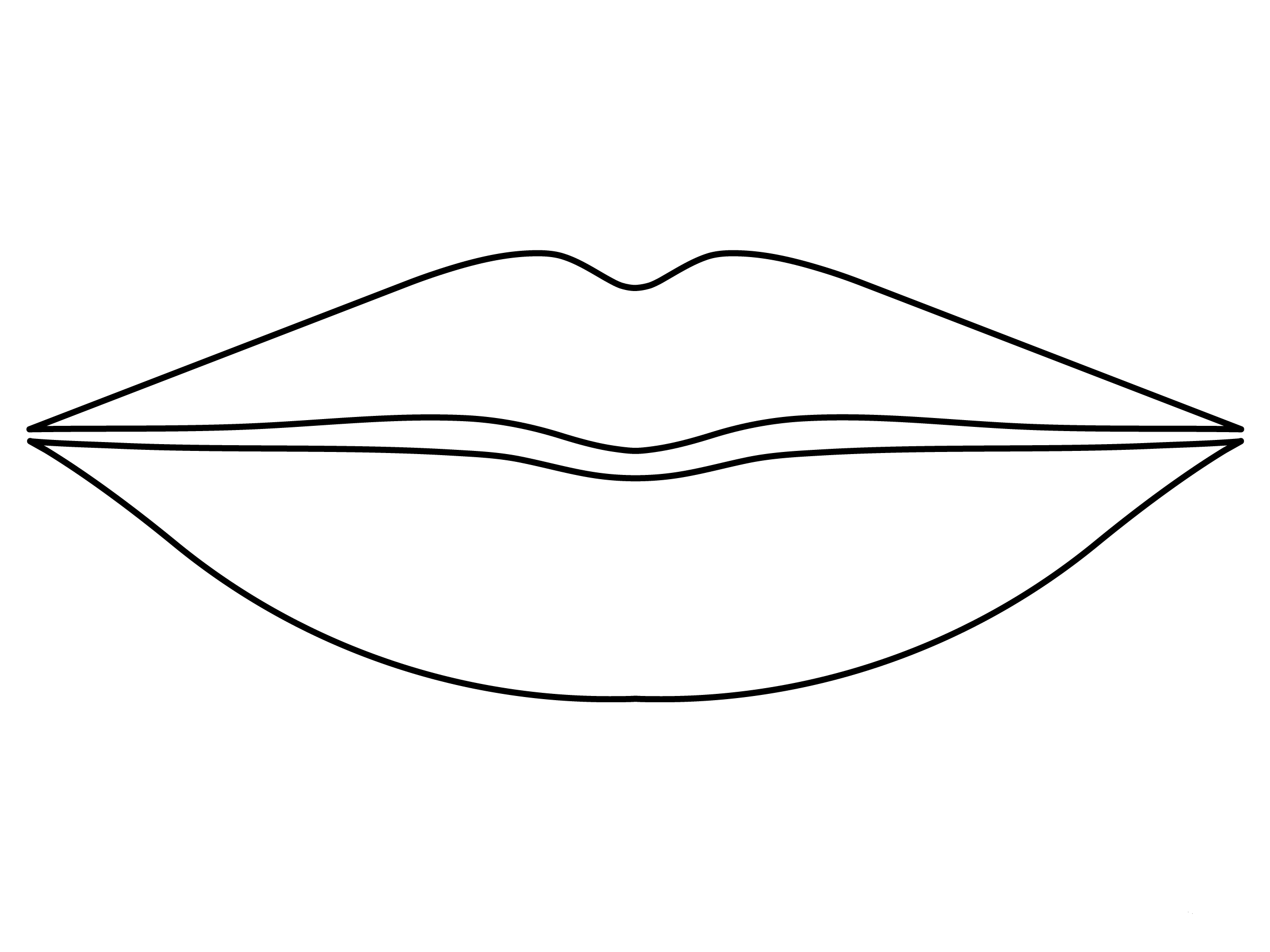 Lip coloring page - ColouringPages