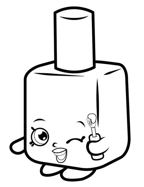 Lippy Lips Shopkin coloring page image