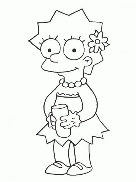 Lisa Simpson  coloring page image
