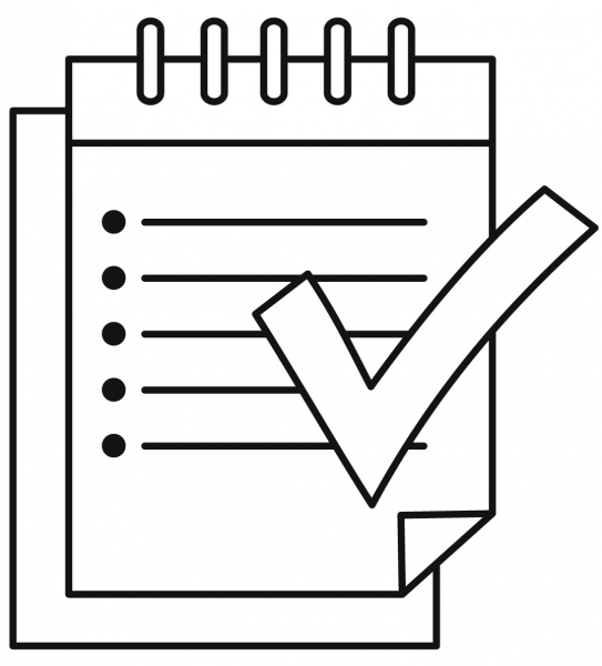 List coloring page image