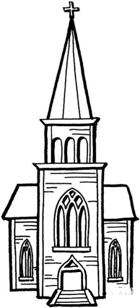 Little Chapel   coloring page image