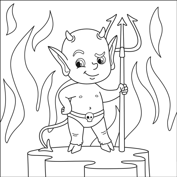 Little Devil coloring page image