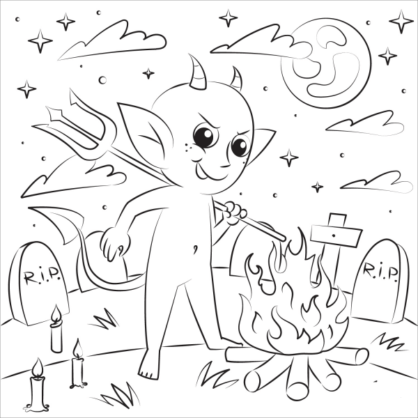 Little Devil coloring page image