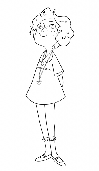 Little Orphan Annie coloring page image
