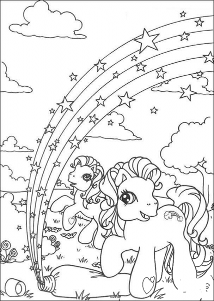 Little Pony  coloring page image