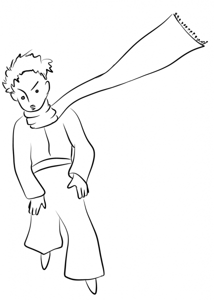 Little Prince coloring page image