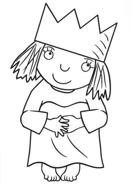 Little Princess coloring page image