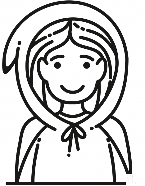 Little Red Riding Hood coloring page image