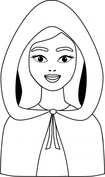 Little Red Riding Hood coloring page image