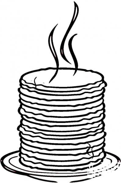 Loads of Pancakes  coloring page image