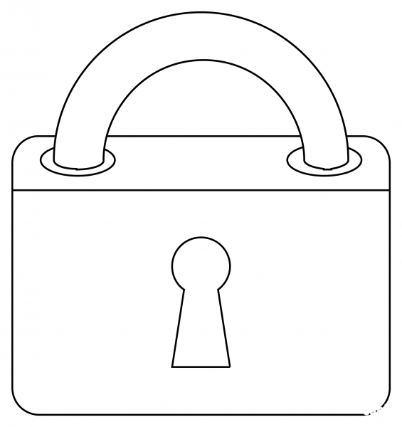 Locked coloring page image