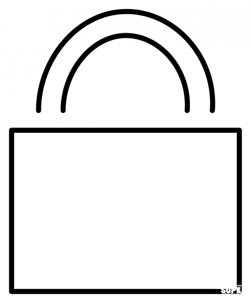 Locked Emoji coloring page image