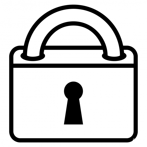 Locked Emoji coloring page image