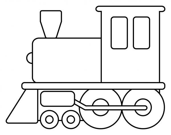 Locomotive Emoji coloring page image