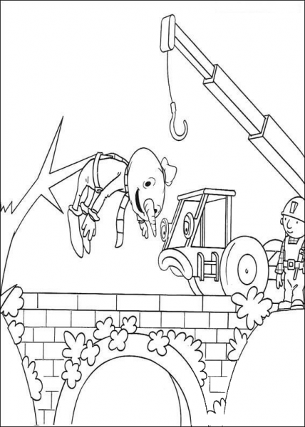 Lofty Helps Spud To Get Down  coloring page image