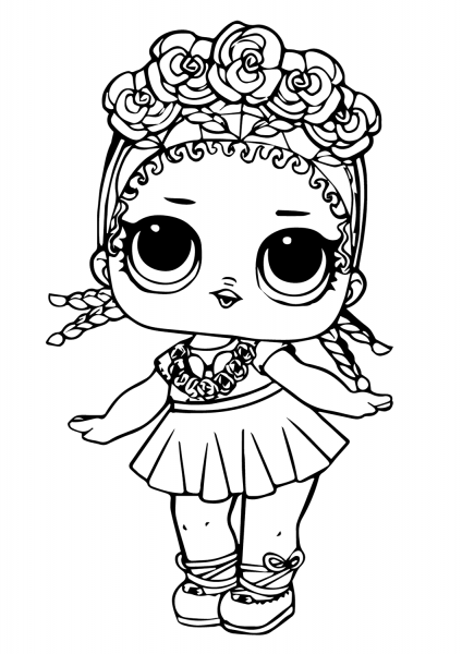 LOL Doll Coconut Q.T. coloring page image