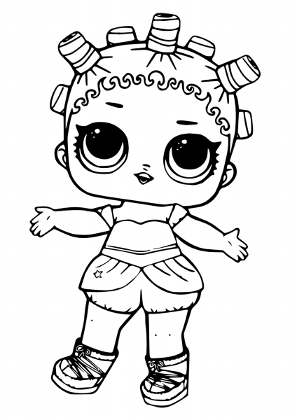 LOL Doll Cosmic Queen coloring page image