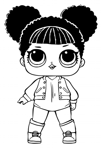 LOL Doll Hoops MVP coloring page image