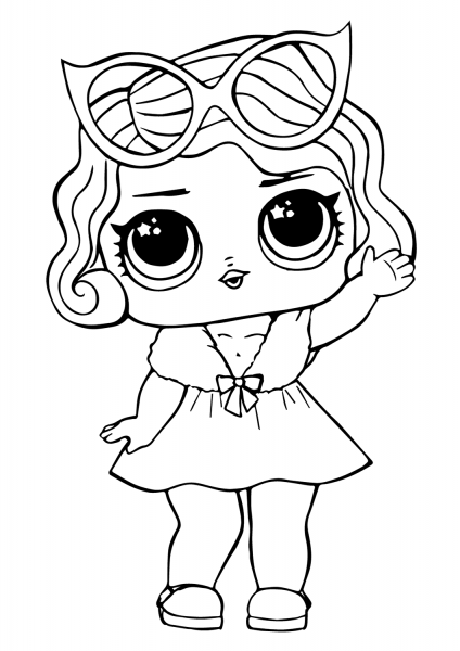 LOL Doll Leading Baby coloring page image