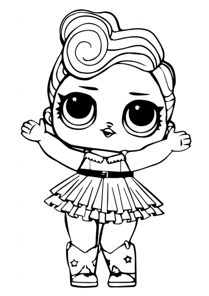 LOL Doll Luxe coloring page image