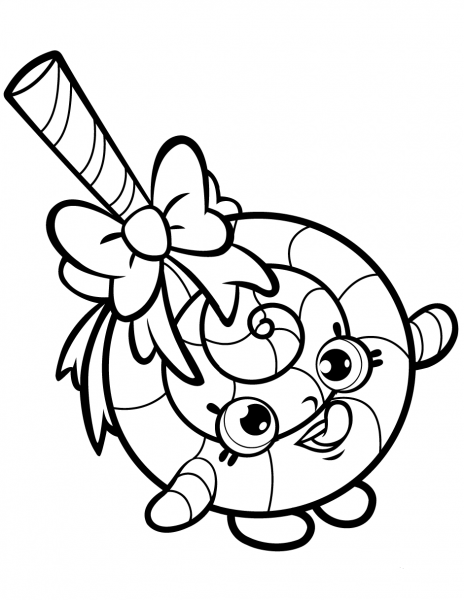 Lolli Poppins Shopkin coloring page image