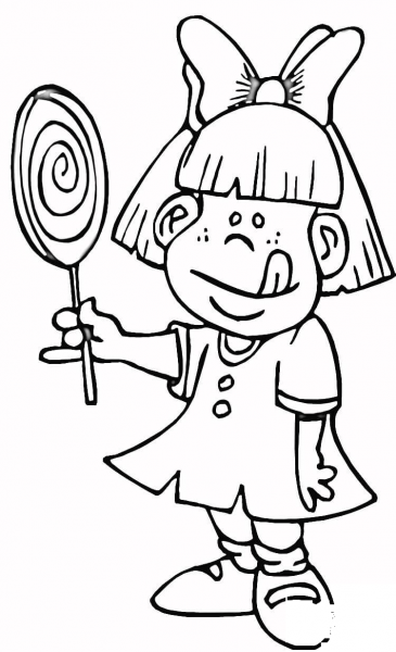 Lollipop  coloring page image